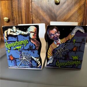 Vintage goosebumps bookends